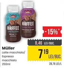 Mega Image Müller latte macchiato/ espresso macchiato Ofertă