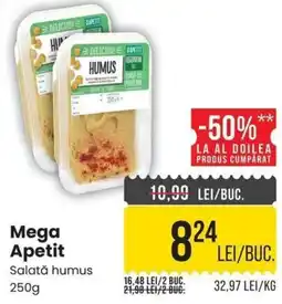 Mega Image Mega Apetit Salată humus Ofertă