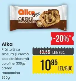 Mega Image Alka prăjitură cu zmeură și cremă ciocolată/cremă cu afine Ofertă