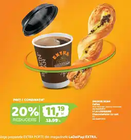 La Doi Pasi Smokin' Bean Cofea + La Lorraine Chocotwister cu unt Ofertă