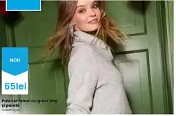 Pepco Pulover femei cu guler larg și paiete Ofertă