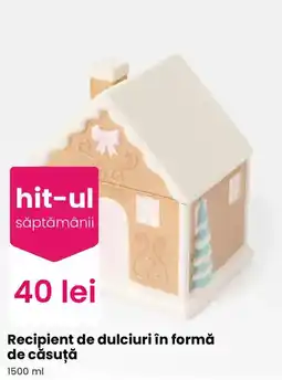 Pepco hit-ul săptămânii recipient de dulciuri în formă de căsuță Ofertă