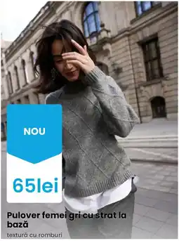 Pepco Pulover femei gri cu strat la bază Ofertă