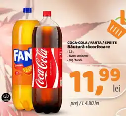 La Doi Pasi Coca-Cola / Fanta / Sprite Ofertă