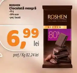La Doi Pasi Roshen ciocolată neagră Ofertă