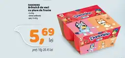 La Doi Pasi Danonino brânzică de vaci cu piure de fructe Ofertă