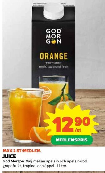 Coop Juice erbjuda
