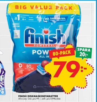 ÖoB Finish diskmaskinstabletter erbjuda