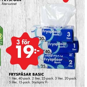 ÖoB Fryspåsar basic erbjuda