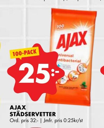 ÖoB Ajax städservetter erbjuda