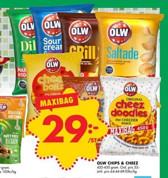 ÖoB Olw chips & cheez erbjuda