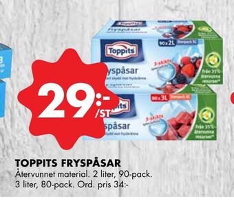 ÖoB Toppits fryspåsar erbjuda