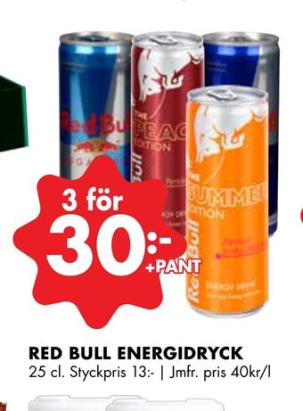 ÖoB Red bull energidryck erbjuda