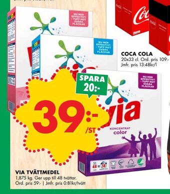 ÖoB Via tvättmedel erbjuda