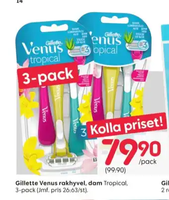 Rusta Venus tropical rakhyvel erbjuda