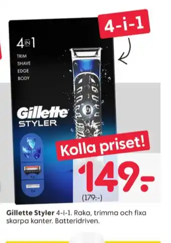 Rusta Gillette trimmer erbjuda