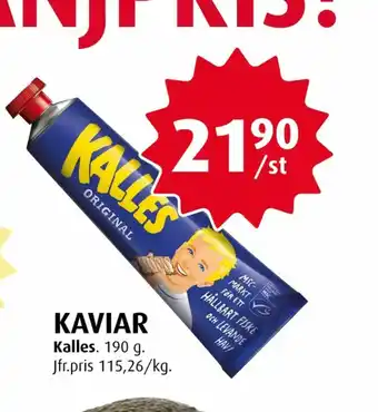 Handlar'n Kalles Kaviar Kaviar erbjuda