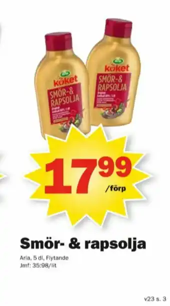 Pekås Arla Köket Smör & Rapsolja erbjuda