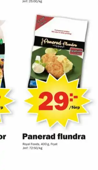 Pekås Royal Foods Flundrafilé erbjuda