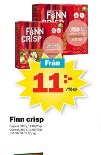 Pekås Finn Crisp Knäckebröd erbjuda
