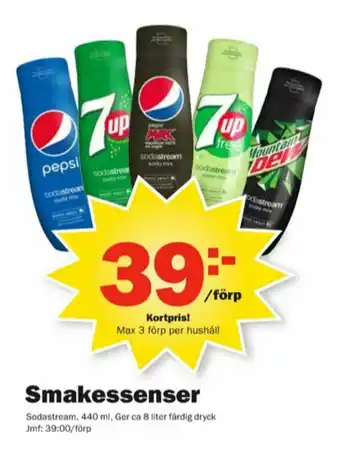 Pekås Sodastream Drinkmix erbjuda