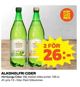 Coop Alkoholfri cider erbjuda