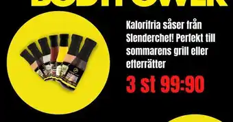 Kalorifria såser från Slenderchef! Perfekt till sommarens grill eller efterrätter