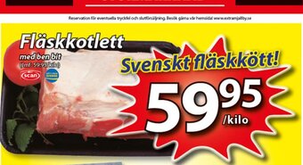 Extra Mjällby Stormarknad Fläskkotlett erbjuda