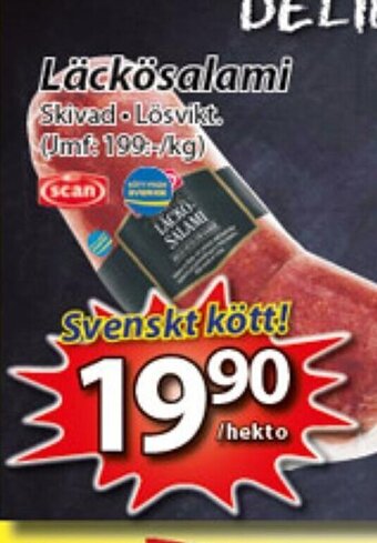Extra Mjällby Stormarknad Scan Läckösalami erbjuda