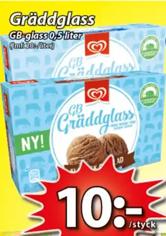 Extra Mjällby Stormarknad GB Gräddglass erbjuda