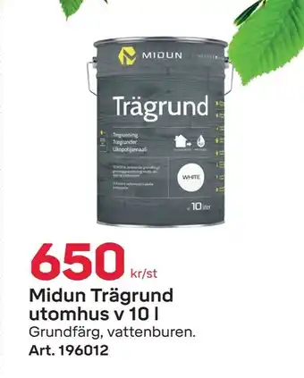 Midun Trägrund utomhus v 10 l