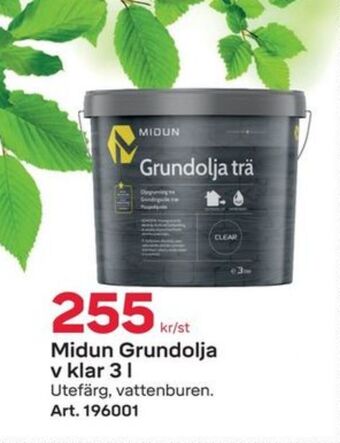 Byggmax Midun träolja erbjuda