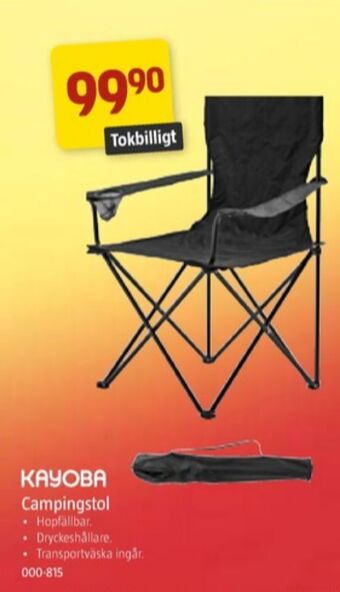 Jula Kayoba campingstol erbjuda