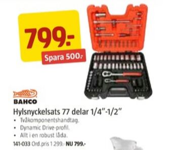 Jula Bahco hylsnyckelsats erbjuda