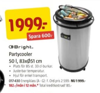 Jula Bright partykyl erbjuda