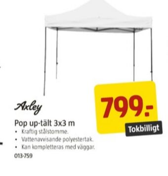 Jula Axley partytält erbjuda