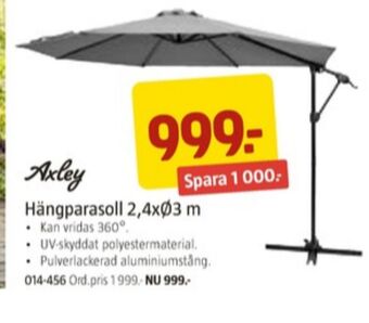 Jula Axley parasoll erbjuda