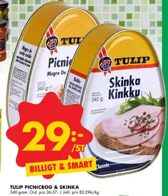 Tulip Picnicbog & Skinka 340g