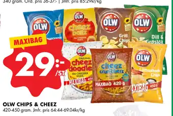 ÖoB OLW Chips & Cheez 420-450g erbjuda