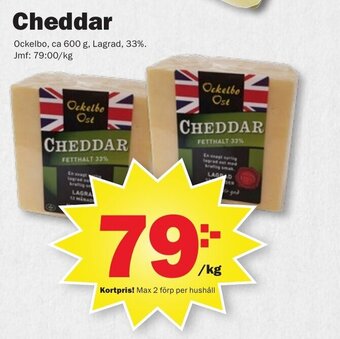 Pekås Cheddar erbjuda