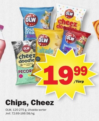 Pekås Chips, cheez erbjuda