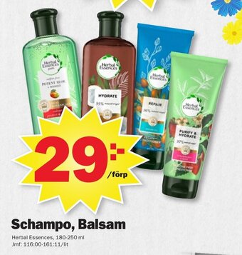 Pekås Schampo, balsam erbjuda