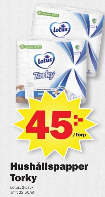 Pekås Hushållspapper torky erbjuda