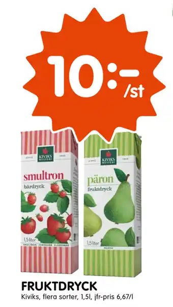 Tempo Fruktdryck 1,5l erbjuda