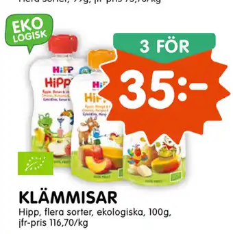 Tempo Klämmisar 3x100g erbjuda