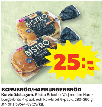 Coop Korvbröd/Hamburgerbröd erbjuda