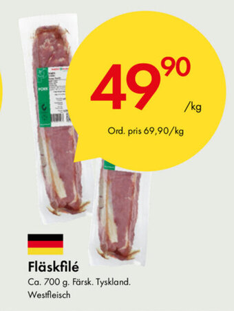 Snabbgross Fläskfile 1kg erbjuda
