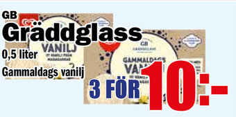 Matdax Gräddglass erbjuda