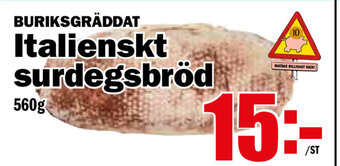 Italienskt surdegsbröd