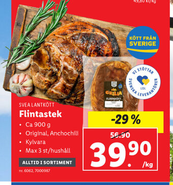 Lidl Flintastek erbjuda